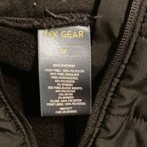 Tek Gear Black Quilted Jacket
